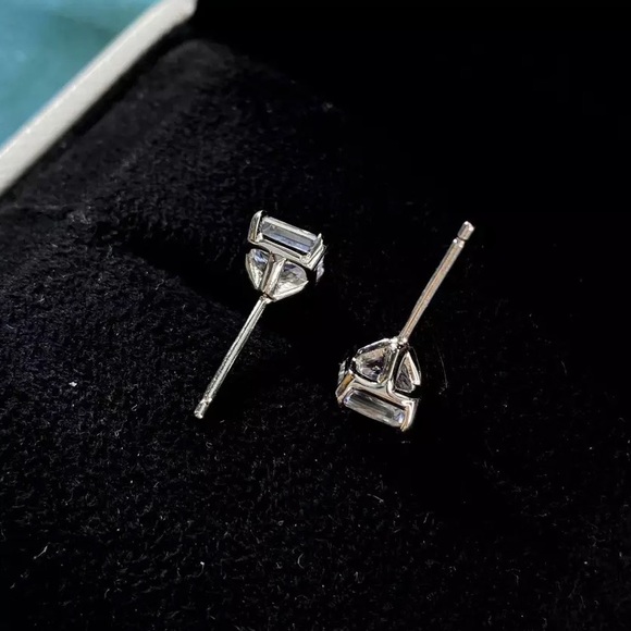 1ct Radiant Cut Earrings - Picture 13 of 16